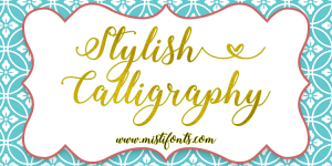 Stylish calligraphy